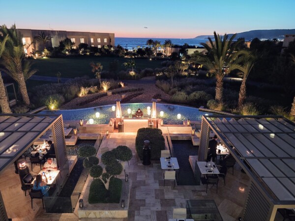 © VLife Blog vlife.blog Abendstimmung im Fairmont Taghazout Bay Resort.