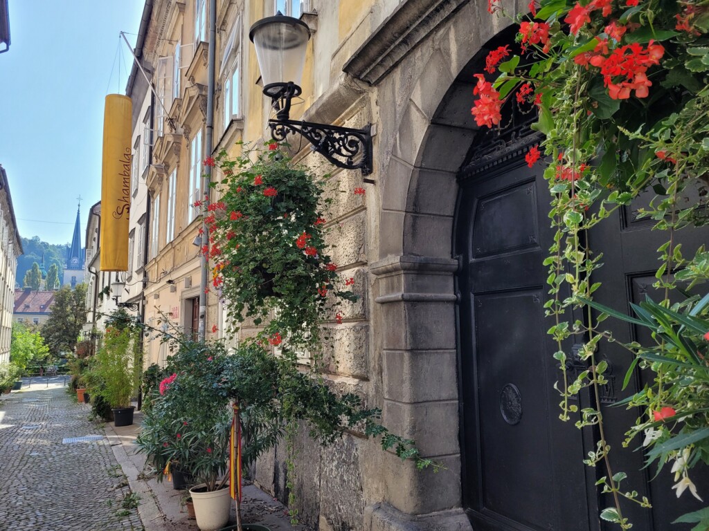 © VLife Blog – vlife.blog Spaziergang durch malerische Gassen wie die Križevniška Strasse in Ljubljana.
